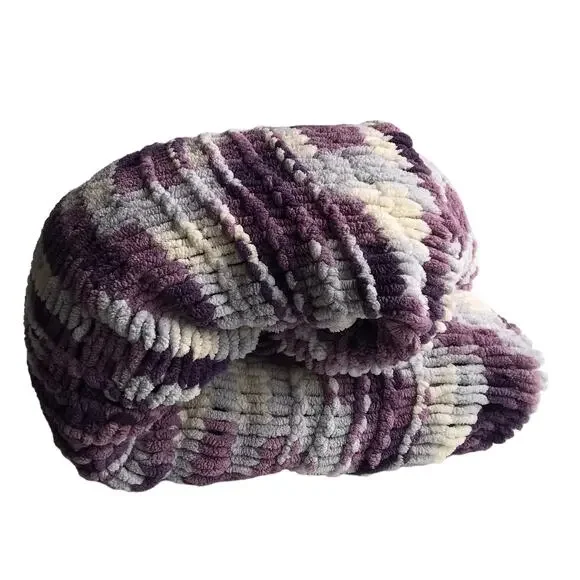 Handmade Ombre Knit Blanket Throw - Picture 6 of 16